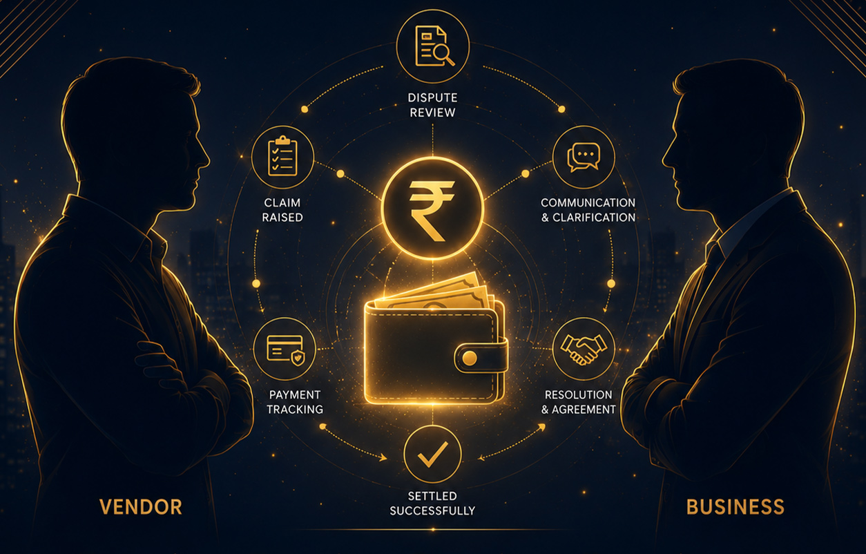 Vendor payment dispute support service
